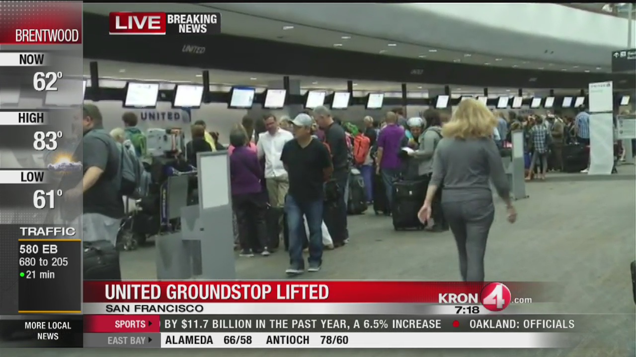 United Airlines ground stop lifted