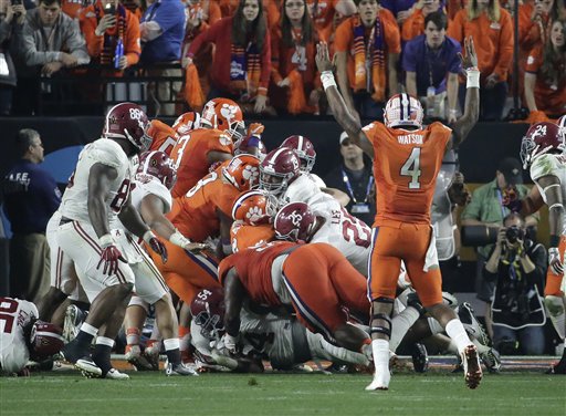 Playoff Championship Clemson Alabama Football_295863