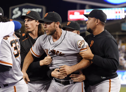 Madison Bumgarner, Yasiel Puig_422889