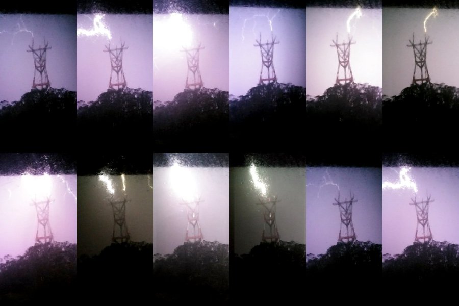 lightning hits sutro tower_481307