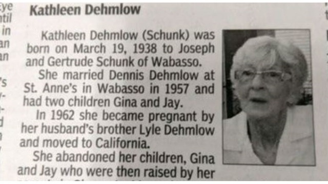 Newspaper pulls obit that detailed woman's affair