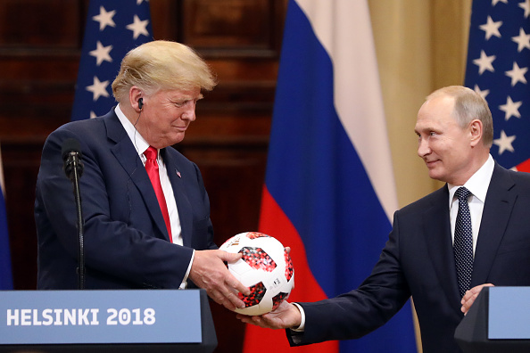 soccer ball trump putin