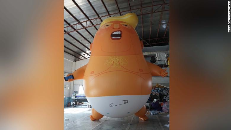 trump baby balloon cnn