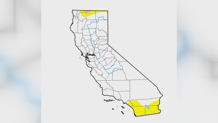 new drought map california