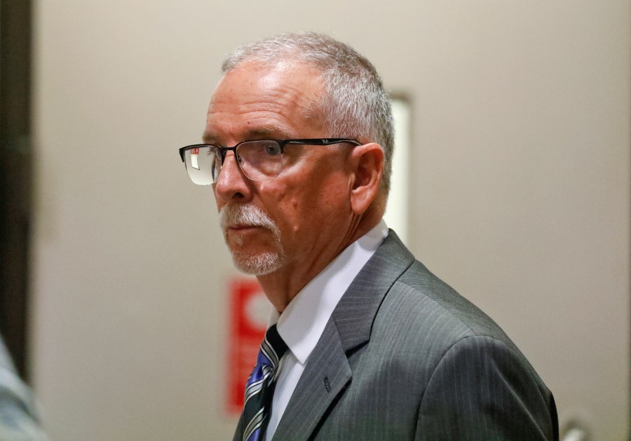 FILE - James Heaps appears in the Los Angeles Superior Court on June 26, 2019. Heaps, a former gynecologist at the University of California, Los Angeles who was sentenced to prison for sexually abusing two patients, can be retried on charges involving four other women, a judge ruled Friday, Nov. 3, 2023. (Al Seib/Los Angeles Times via AP, Pool, File)